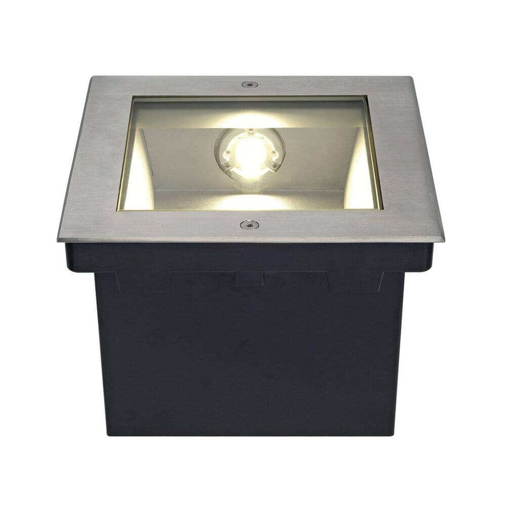 Dasar LED Square Bodeneinbauleuchte asymmetrisch Edelstahl 4000K