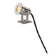 Dasar Projector LED Pro Edelstahl 6W 3000K 230V - robuste Anbauleuchte für den Außenbereich mit warmweißem Licht.