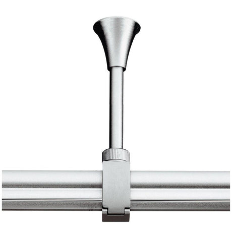 Ceiling suspension for Easytec II 10cm silver grey for high-voltage track system in silver grey