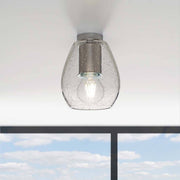 Casablanca Deckenlampe Bagan Ø 13cm klare Deckenleuchte aus Glas mit Lampenfassung