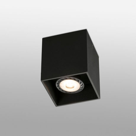 Ceiling light TECTO Black in a modern design, equipped with energy-saving LED technology.