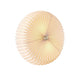 Deckenleuchte Belloy 40 in modernem Design mit gefalteter Lamellenstruktur in sanftem Beige.