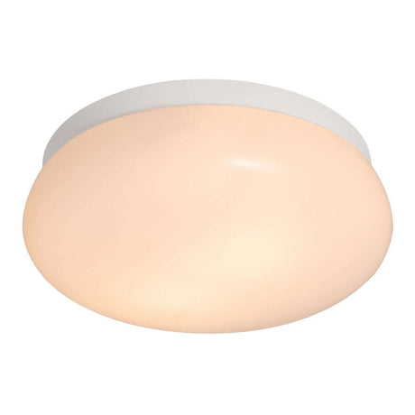 Skum loftslampe IP44 med et strømlinet design og diffust, behageligt lys til badeværelser.