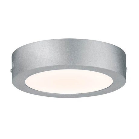 Deckenleuchte Lunar LED Panel Ø 17cm Warmweiß Alu – modernes Design mit gleichmäßiger Lichtverteilung.