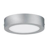 Taklampa Lunar LED -panel Ø 17 cm varm vit aluminium