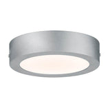 Taklampa Lunar LED -panel Ø 17 cm varm vit aluminium