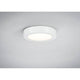Deckenleuchte Lunar LED Panel 11W Weiß Alu an Decke montiert mit modernem, flachem Design und gleichmäßiger Lichtverteilung.