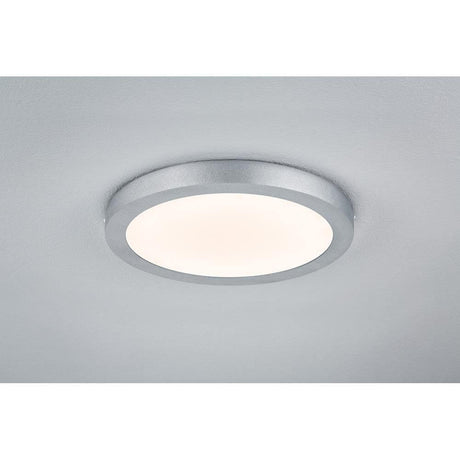 Deckenleuchte Lunar LED Panel Ø 30cm 17,2W Alu in modernem Design, flach und lichtverteilend.