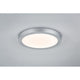 Deckenleuchte Lunar LED Panel Ø 30cm 17,2W Alu in modernem Design, flach und lichtverteilend.