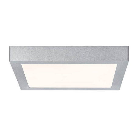 LED Deckenlampe Lunar 30x30cm Alu - moderne, flache Deckenleuchte mit gleichmäßiger Lichtverteilung.