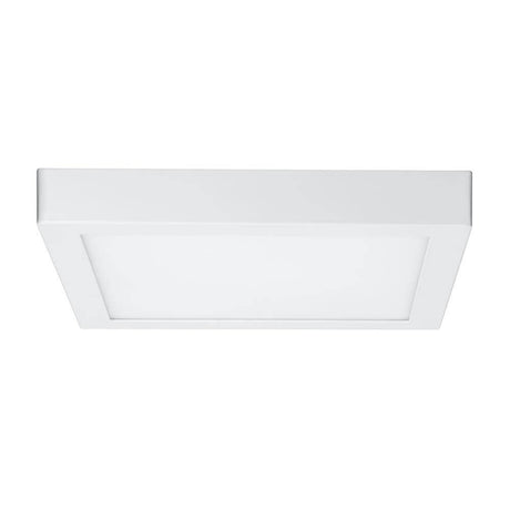 Lunar loftslampe LED Panel 17,2W hvid aluminium, moderne fladt design med jævn lysfordeling.