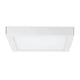 Deckenleuchte Lunar LED Panel 17,2W Weiß Alu, modernes flaches Design mit gleichmäßiger Lichtverteilung.