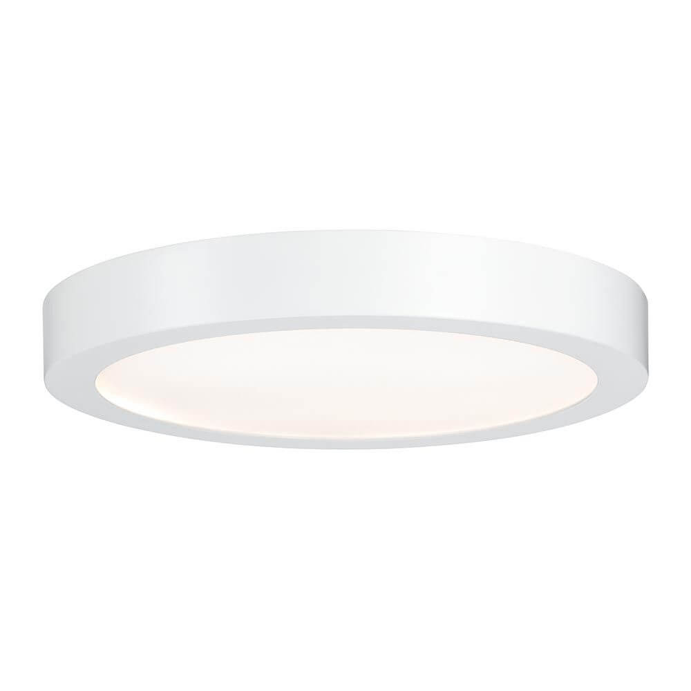 Deckenleuchte Lunar LED Panel 20W Weiß Alu in modernem flachem Design für gleichmäßige Lichtverteilung.