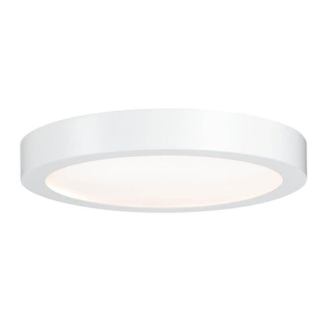 Deckenleuchte Lunar LED Panel 20W Weiß Alu in modernem flachem Design für gleichmäßige Lichtverteilung.