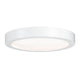 Deckenleuchte Lunar LED Panel 20W Weiß Alu in modernem flachem Design für gleichmäßige Lichtverteilung.