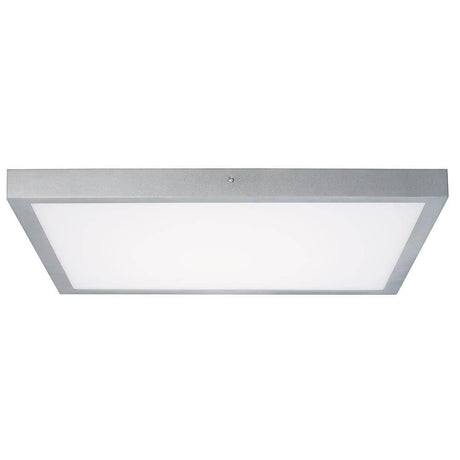 Plafonnier Lunar LED Panel 27,4W en aluminium au design moderne avec structure plate et répartition homogène de la lumière.