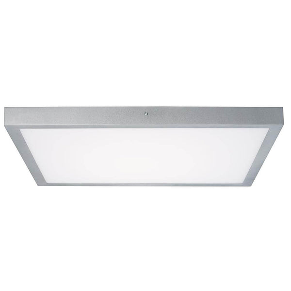 Deckenleuchte Lunar LED Panel 27,4W Alu in modernem Design mit flachem Aufbau und gleichmäßiger Lichtverteilung.