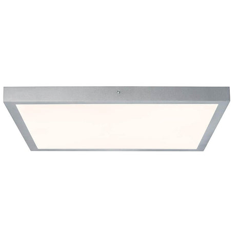 Plafonnier Lunar LED Panel 27,4W en aluminium au design moderne avec structure plate et répartition homogène de la lumière.