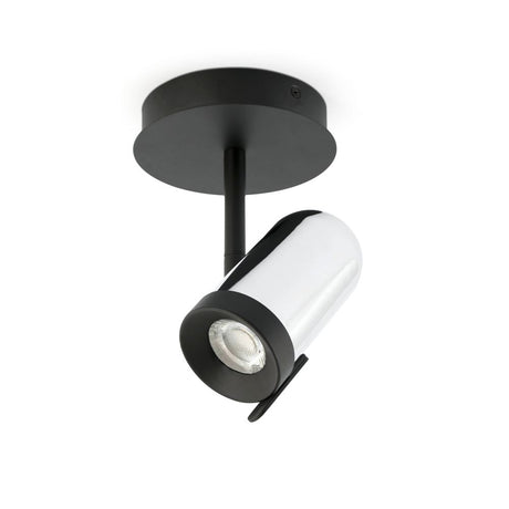 Ceiling light ORLEANS   Chrome, Black – modern ceiling light with a glossy chrome and black finish.