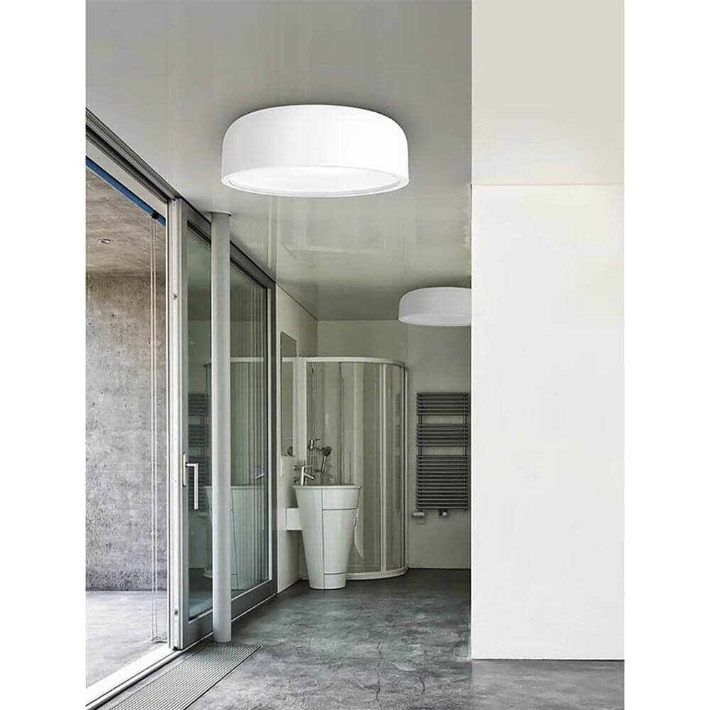 Lampada del soffitto Perleto Ø 48 cm con copertura opale bianca