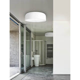 Lampada del soffitto Perleto Ø 48 cm con copertura opale bianca
