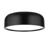 Lampada del soffitto Perleto Ø 48 cm con copertura opale nera