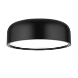 Plafón Perleto Ø 48cm con cubierta opal negra