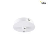 Rosette de plafond 1 Sortie du blanc rond, y compris un soulagement de la tension