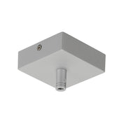 Deckenrosette Glenos Silber 8 5x8 5x2 7cm mit Zugentlastung