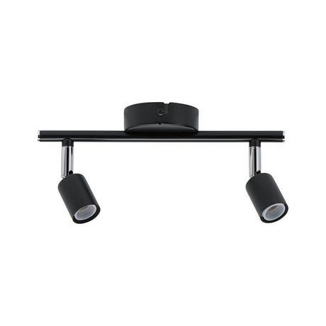 Carolina 2-light ceiling spotlight Anthracite, Chrome - a stylish spotlight for any living space.