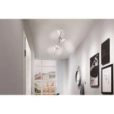 Spotlight a soffitto Carolina a 4 fiamme Chrome, nichel