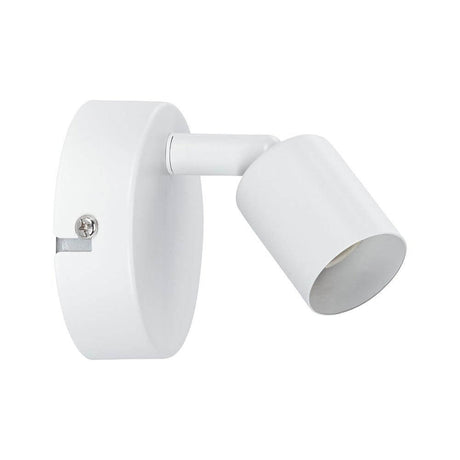 Carolina wall spotlight, dimmable, matte white, in a simple design for various living situations.