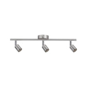 Deckenstrahler Carolina 3-flammig Chrom, Nickel mit schwenkbaren Spotköpfen für flexibles Licht.