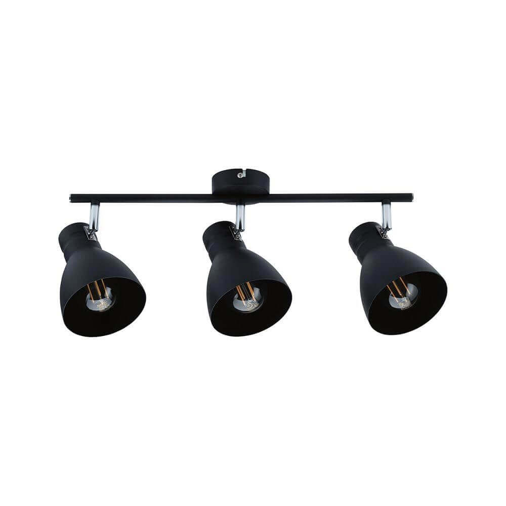 Ceiling radiator Davy 3-flame black