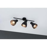 Ceiling radiator Davy 3-flame black