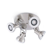 Deckenstrahler RING-4 4-flammig Nickel-Matt