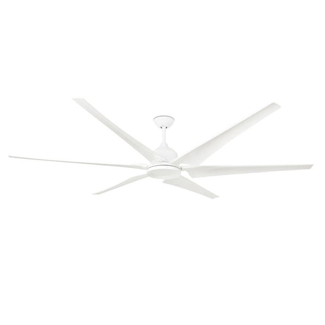 CIES ceiling fan Ø 210cm 6 blades White in a simple, modern design, ideal for large rooms.