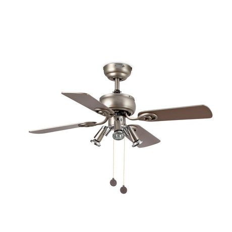 GALAPAGO ceiling fan Ø 91 cm 4 blades 3-light Grey, Maple-Grey in modern design