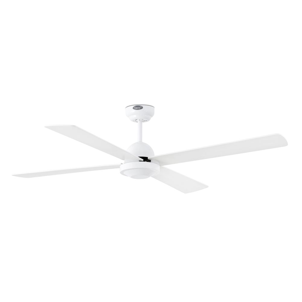 Deckenventilator IBIZA Ø 132cm 4 Flügel Weiß  Faro Barcelona   