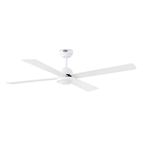 IBIZA ceiling fan Ø 132 cm, 4 blades, white, with a modern, elegant design and four white blades.