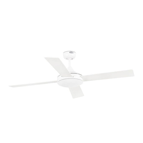 Deckenventilator MALLORCA Ø 132cm 4 Flügel Weiß, Weiß-Ahorn - eleganter Deckenventilator in modernem Design.