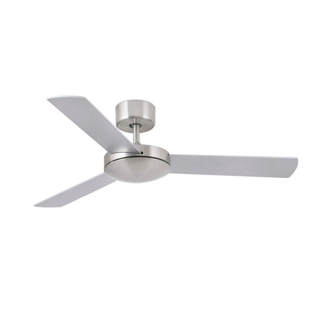 Deckenventilator MINI MALLORCA Ø 106cm Nickel-Matt, Grauschwarz im modernen Design.