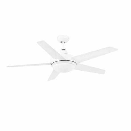 Deckenventilator OVNI Ø 132cm 5 Flügel 2-flammig Weiß in modernem Design, ideal für jeden Raum.