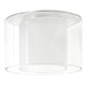 DecoSystems Deco Schirm Twice Klar Opak Glas, ideal für sanft streuendes Licht und Leuchtmittel ohne Reflektor.