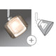 Dekorative Lampe mit DecoSystems Deco Schirm Twice Klar Opak Glas für sanft streuendes Licht.