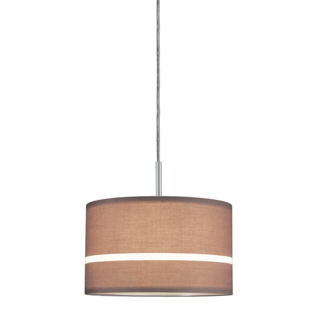 DecoSystems Stoffschirm Tessa Braun max. 50W Ø 25cm – eleganter Textilschirm für stimmungsvolle Beleuchtung.