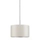 DecoSystems Stoffschirm Tessa Creme max. 50W Ø 25cm Hängelampe für gemütliche Atmosphäre im Wohnraum.