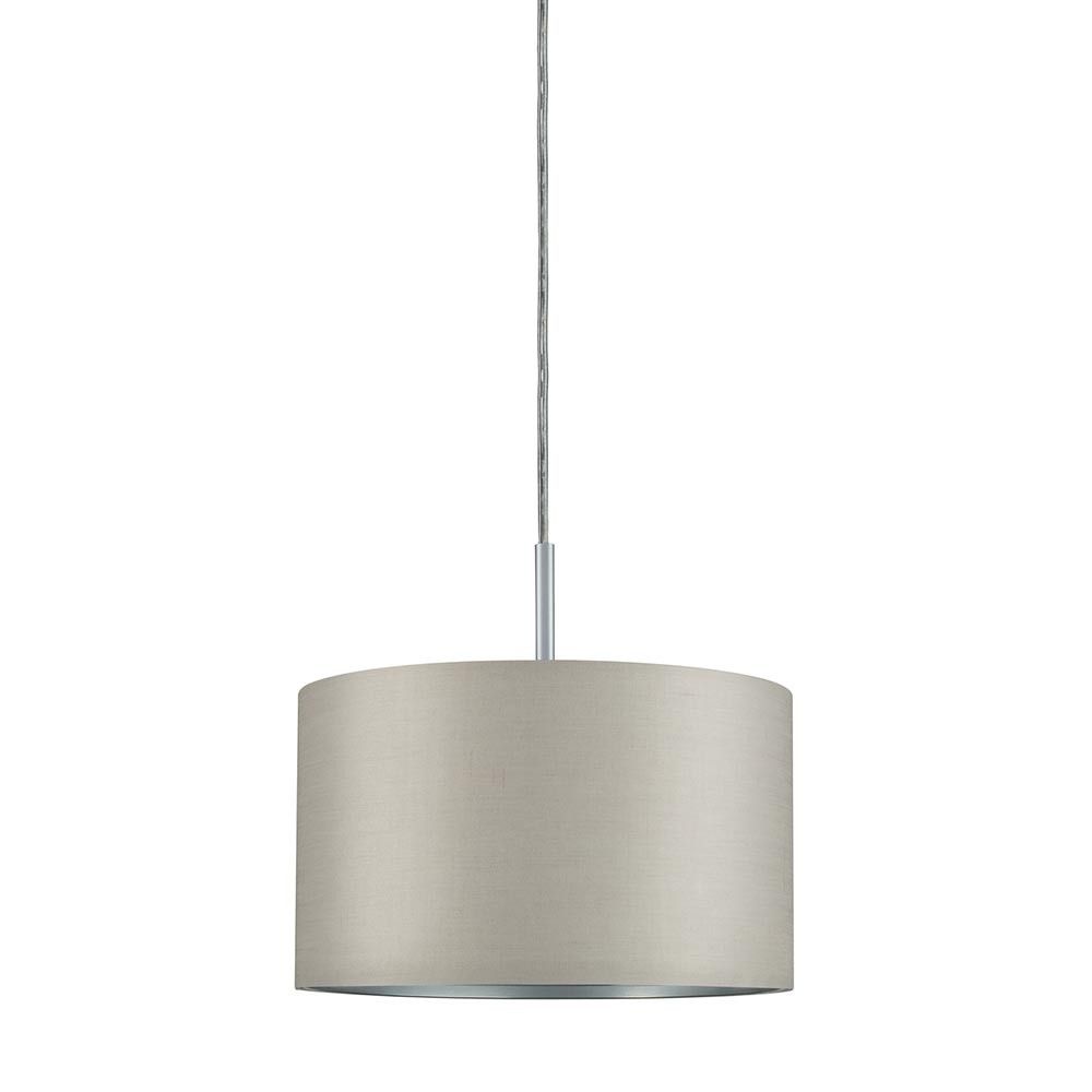 Moderne DecoSystems Stoffschirm Tessa Grau mit Ø 25cm, für warmes Licht und gemütliche Atmosphäre.