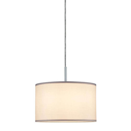 DecoSystems Stoffschirm Tessa Weiß max. 50W Ø 25cm hängende Lampe für gemütliches Licht