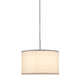 DecoSystems Stoffschirm Tessa Weiß max. 50W Ø 25cm hängende Lampe für gemütliches Licht